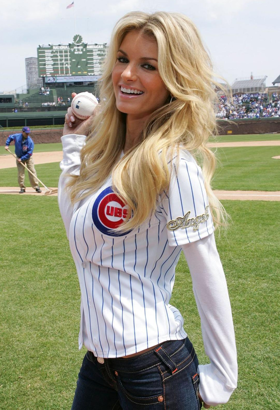 Marisa Miller the greatest Chicago Cub ever ever with absolute 