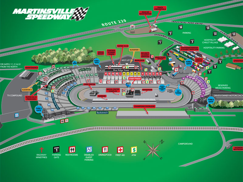 Martinsville Seating Chart