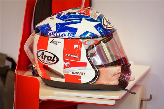 Nicky Hayden Fake Open Face Helmet 2012.jpg