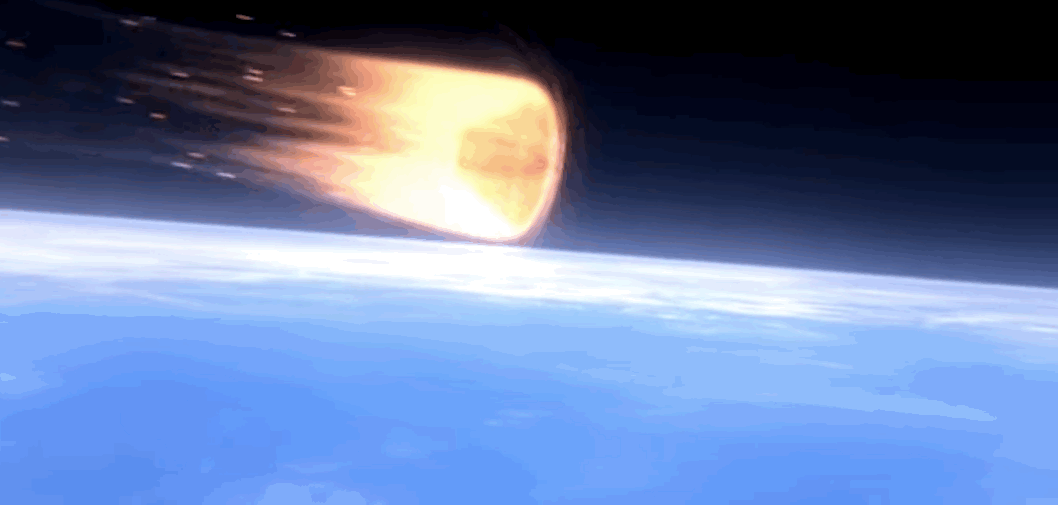 space capsule re-entry.gif