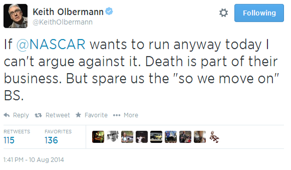 Twitter   KeithOlbermann  If @NASCAR wants to run anyway ....png