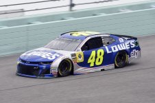 Jimmie Johnson's #48 2002 Lowe's Rookie Throwback Chevy.jpg