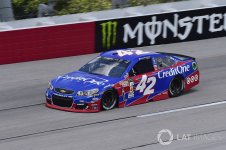 Kyle Larson's #42 Credit One 1995 Kyle Petty Throwback Chevy.jpg